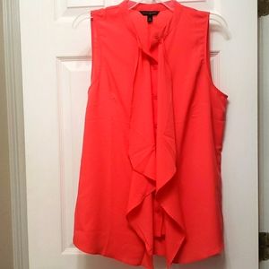 Sleeveless coral top